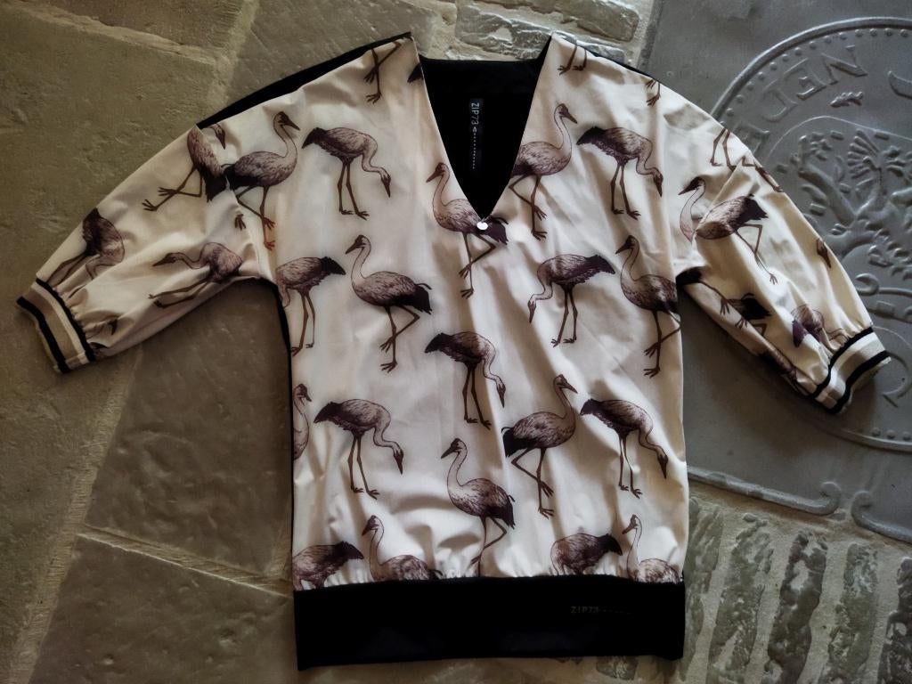 Nieuw: ZIP73 Tuniek Travelstof Maat S, Kleding | Dames, ZIP73, Beige, Nieuw, Ophalen of Verzenden