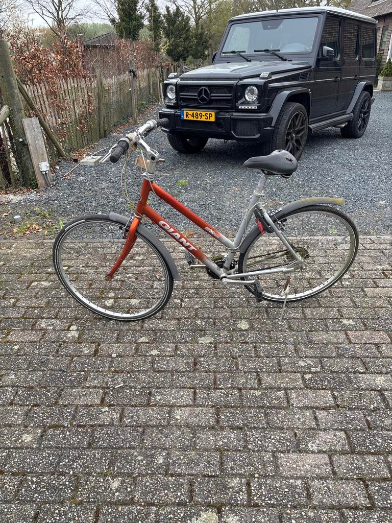 Giant damesfiets - functioneel, altijd buiten gestaan, Fietsen en Brommers, Fietsen | Bakfietsen, Ophalen of Verzenden, Gebruikt