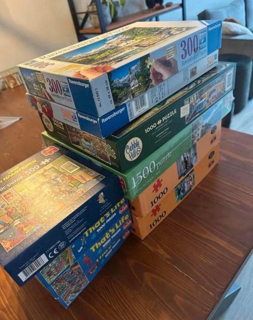 Puzzels, Ophalen of Verzenden, 500 t/m 1500 stukjes, Zo goed als nieuw