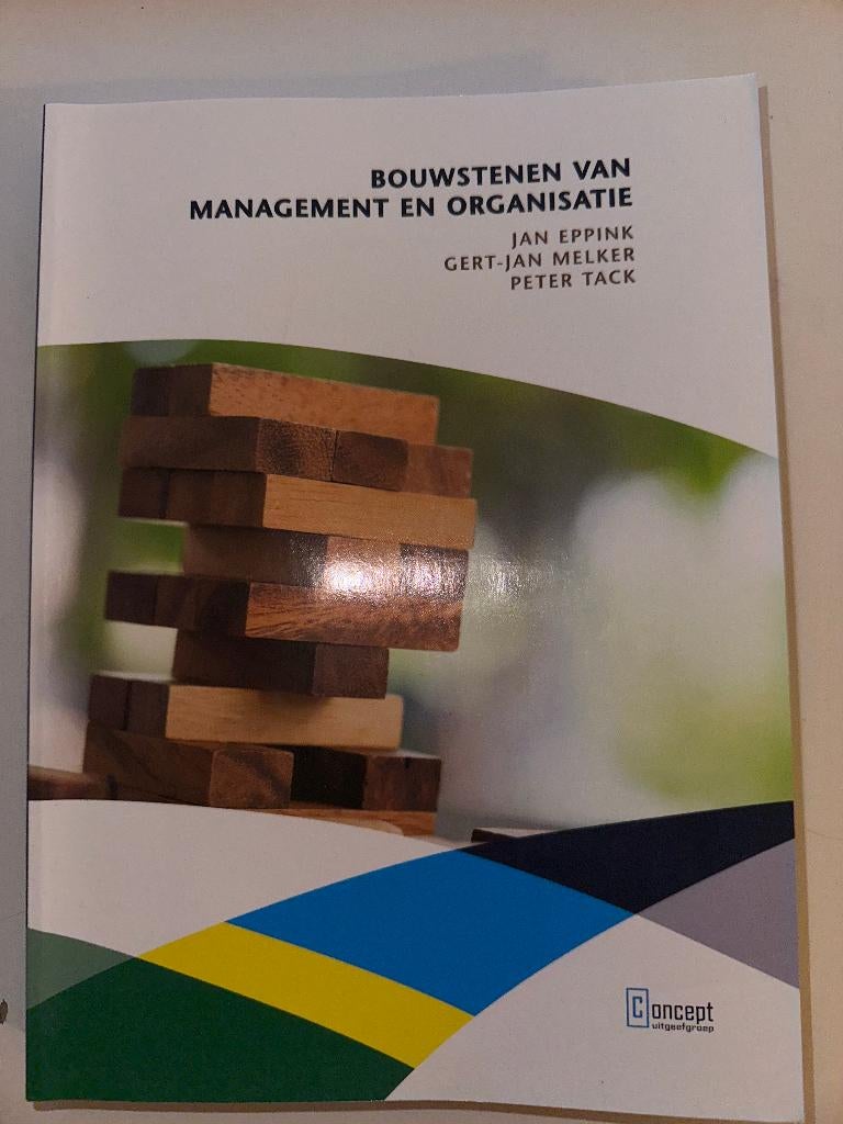 bouwstenen van management en organisatie, Verzenden, Zo goed als nieuw, Management