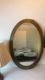 Hele zware oude vintage spiegel, Ophalen, Gebruikt, 100 tot 150 cm, Ovaal