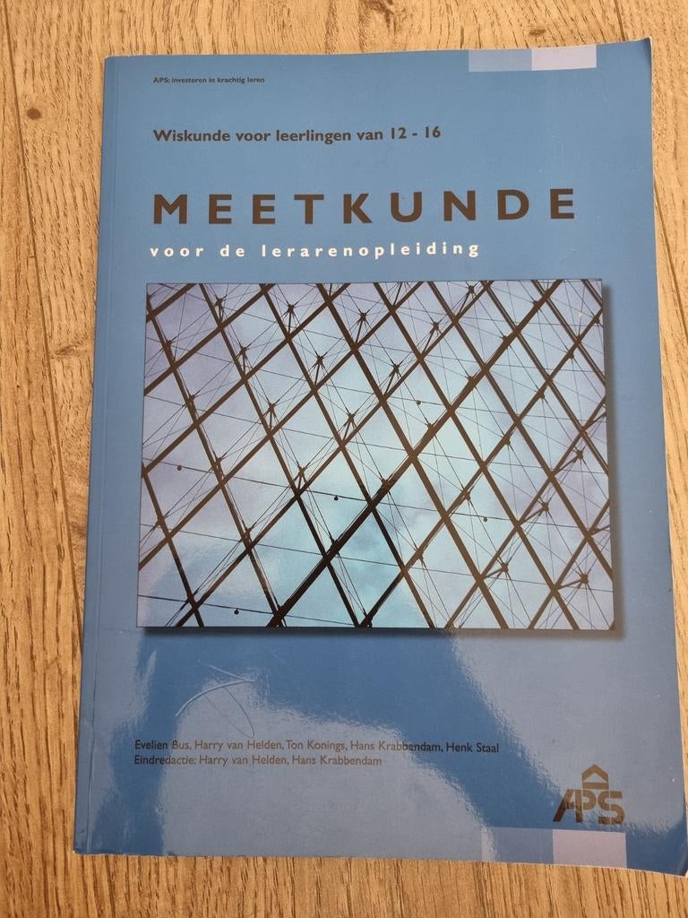 Wiskunde Meetkunde lerarenopleiding, Boeken, Ophalen of Verzenden, Gelezen