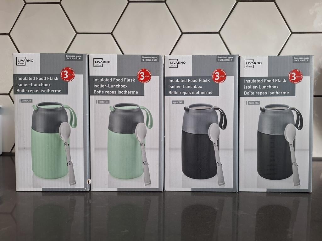 Isolerende lunchboxen! NIEUW in verpakking!, Ophalen of Verzenden, Nieuw, Rvs, Pot, Bus of Blik