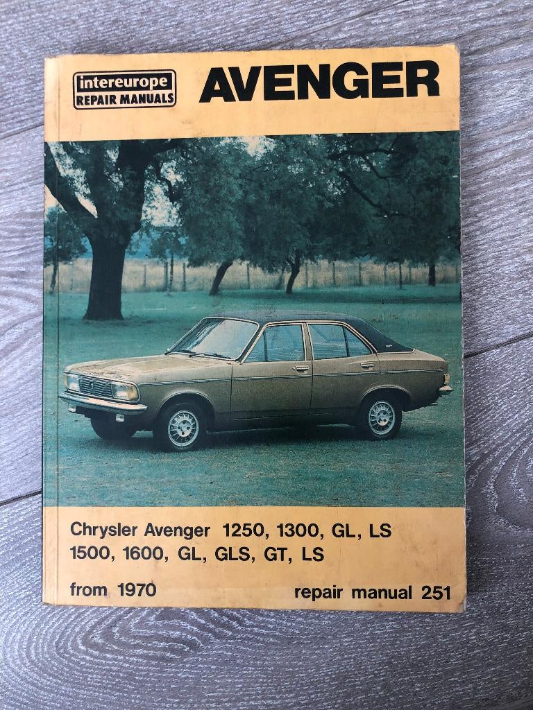 Intereurope Repair Manual Chrysler (Fr.) Avenger vanaf 1970, Ophalen of Verzenden