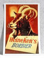 HEINEKEN BOKBIER Bar Cafe Bier Affiche Poster, Verzamelen, Biermerken, Ophalen of Verzenden, Nieuw, Reclamebord, Plaat of Schild