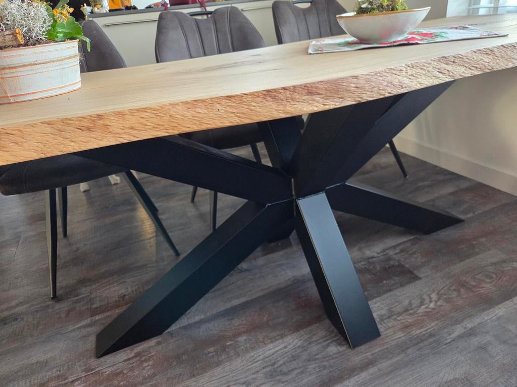 Zwarte matrixpoot spinpoot voor tafel - NIEUW, Ophalen, Tafelpoot, 100 tot 150 cm, Nieuw