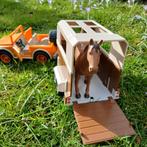 Leuke paardentrailer met jeep en paard, Ophalen of Verzenden, Zo goed als nieuw, Jongen of Meisje