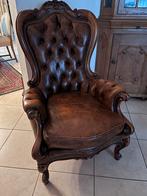 Luxe Leren Chesterfield Fauteuil - Klassiek Design, Ophalen