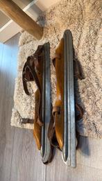 Houten schaatsen met riem, Ophalen of Verzenden, Gebruikt, Overige typen, Overige merken