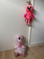 TY Pluche Struisvogel & Flamingo Rugzakje, Ophalen of Verzenden, Zo goed als nieuw, Overige typen