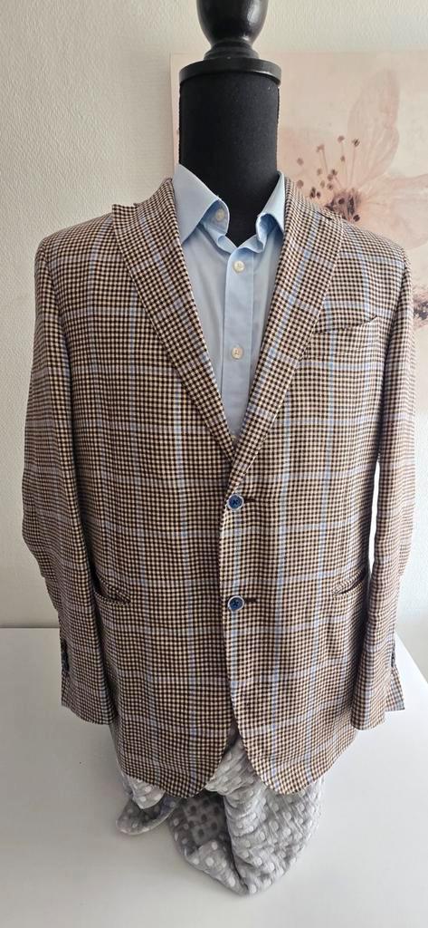 Caruso heren blazer zgan 54, Kleding | Heren, Kostuums en Colberts, Zo goed als nieuw, Maat 52/54 (L), Beige, Ophalen of Verzenden