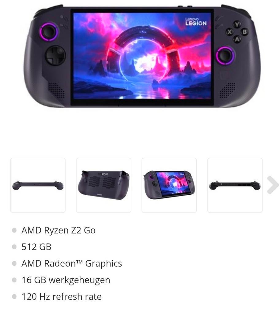 Lenovo Legion Go S SteamOS 512gb, Spelcomputers en Games, Spelcomputers | Overige, Ophalen of Verzenden, Zo goed als nieuw