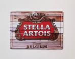 Stella Artois Belgium bier reclamebord van metaal wandbord, Ophalen of Verzenden, Nieuw, Reclamebord, Plaat of Schild, Overige merken