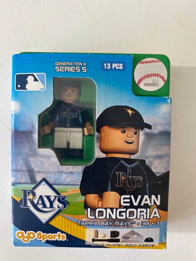 OYO Sports Evan Longoria Tampa Bay Rays Minifiguur, Ophalen of Verzenden, Zo goed als nieuw