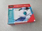 Trust 4-poorts dataswitch voor printers/scanners * compleet!, Computers en Software, Pc- en Netwerkkabels, Ophalen of Verzenden