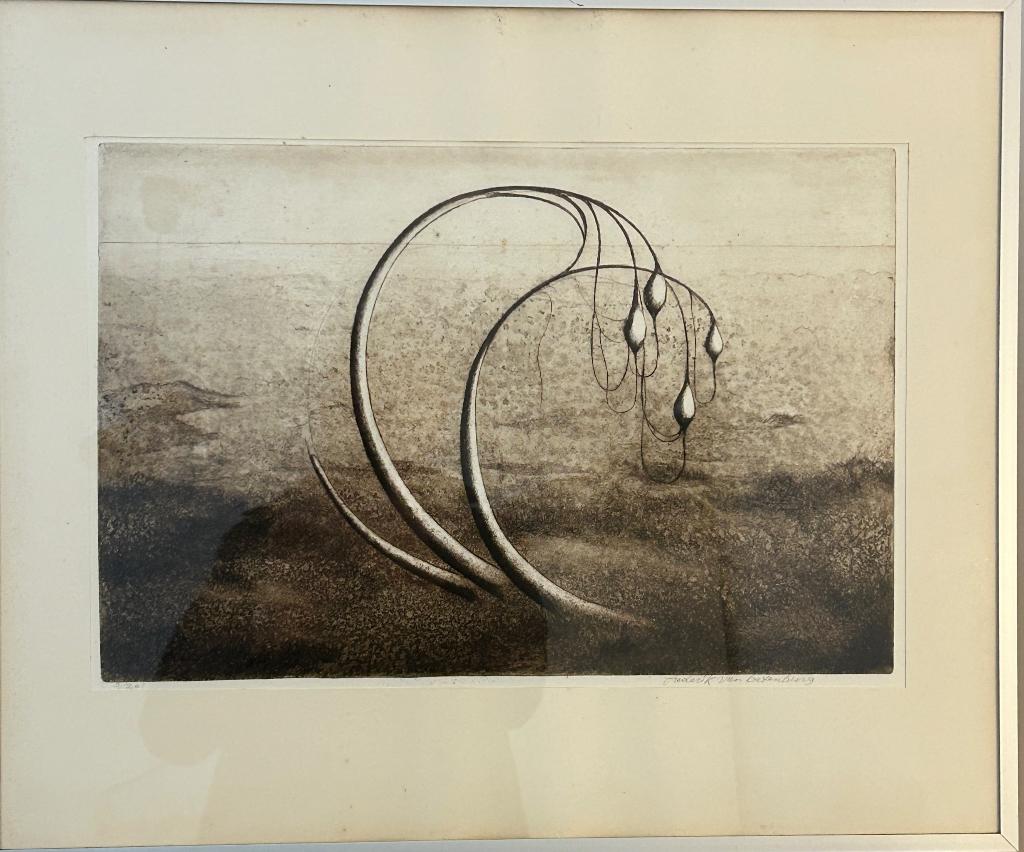 Ets 'Groei' van Frederik van Batenburg, Antiek en Kunst, Ophalen