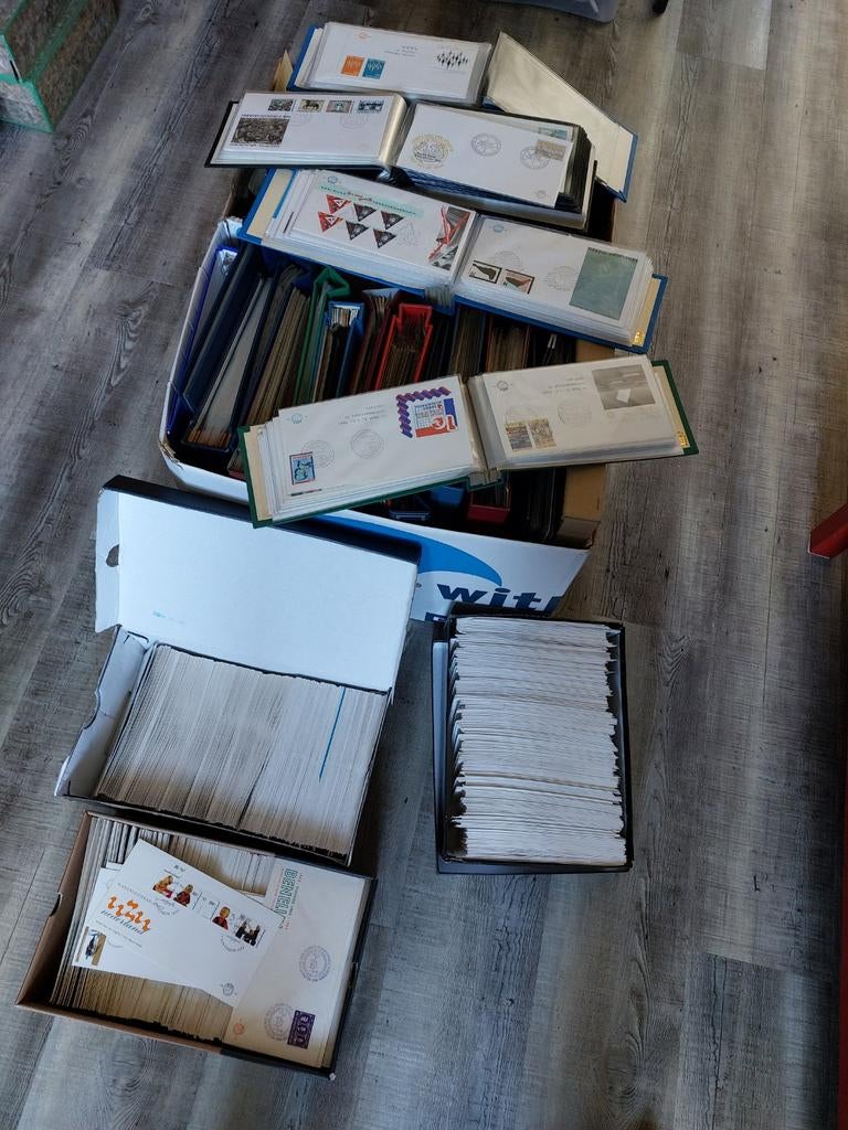 5 dozen eerste dag albums en enveloppen., Ophalen