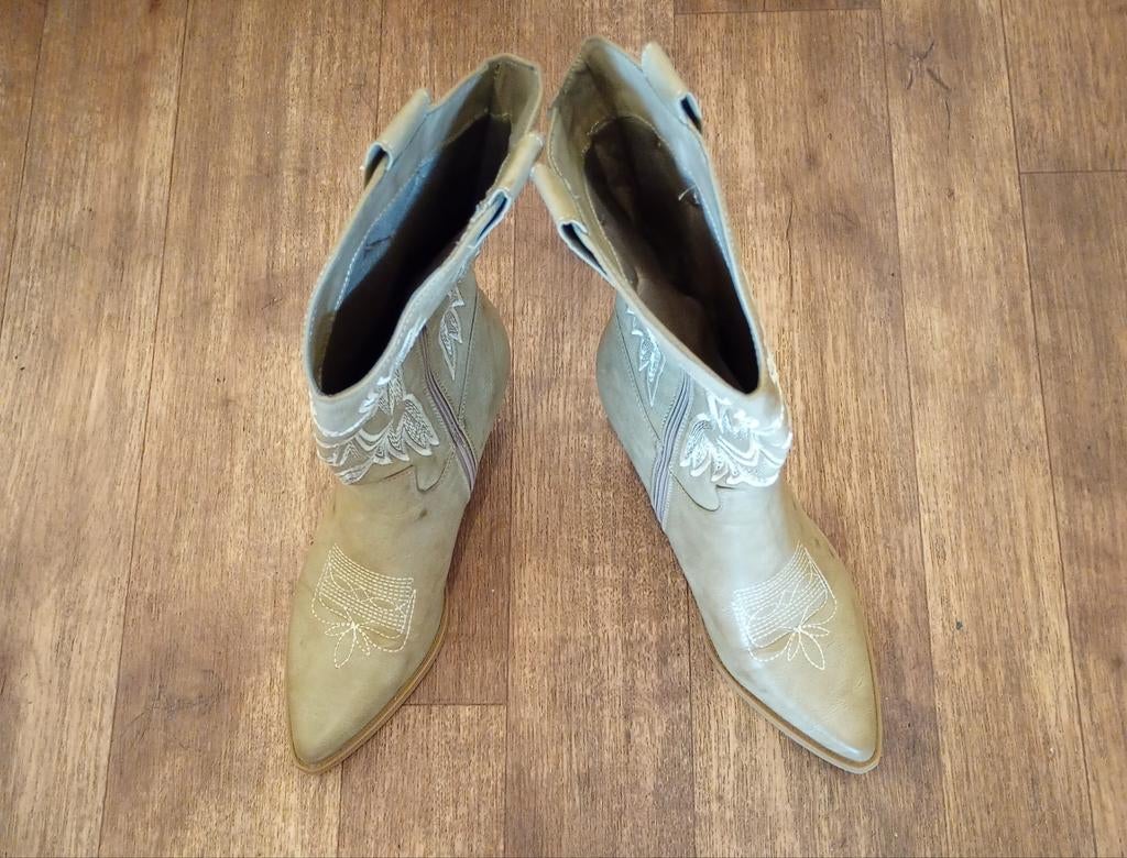 Leren laarzen, maat 41 , 1x aangehad, Kleding | Dames, Schoenen, Ophalen of Verzenden, Zo goed als nieuw, Zwart, Hoge laarzen