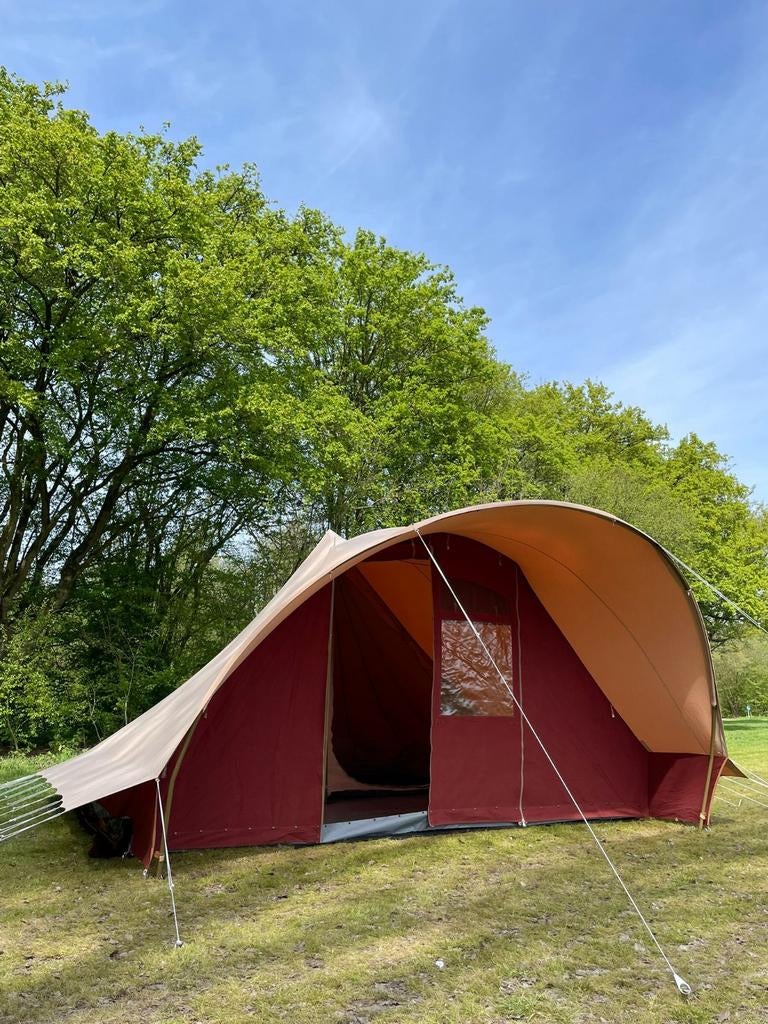 De Waard Stormmeeuw 4 persoons tent, Caravans en Kamperen, Tenten, Ophalen, Zo goed als nieuw, Tot en met 4