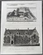 Antieke Gravure: Worcester College Oxford / Gloucester Hall, Ophalen of Verzenden
