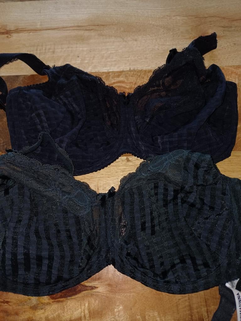 PrimaDonna Madison BH's - Zwart & Donkergroen - Maat 75H, PrimaDonna, Ophalen of Verzenden, Zwart, BH