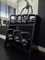 7 kettlebells incl. rek., Ophalen, Gebruikt, Kettlebell