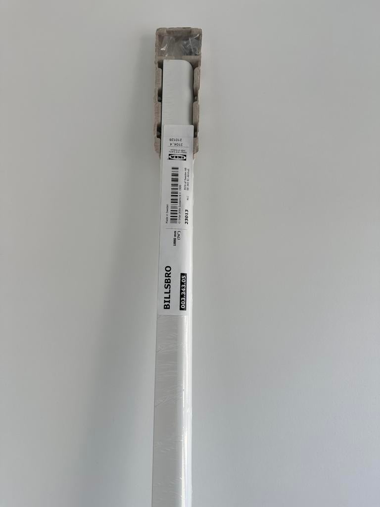 IKEA BILLSBRO handgreep wit 1880 mm nieuw, Ophalen, Minder dan 50 cm, Nieuw, Minder dan 25 cm