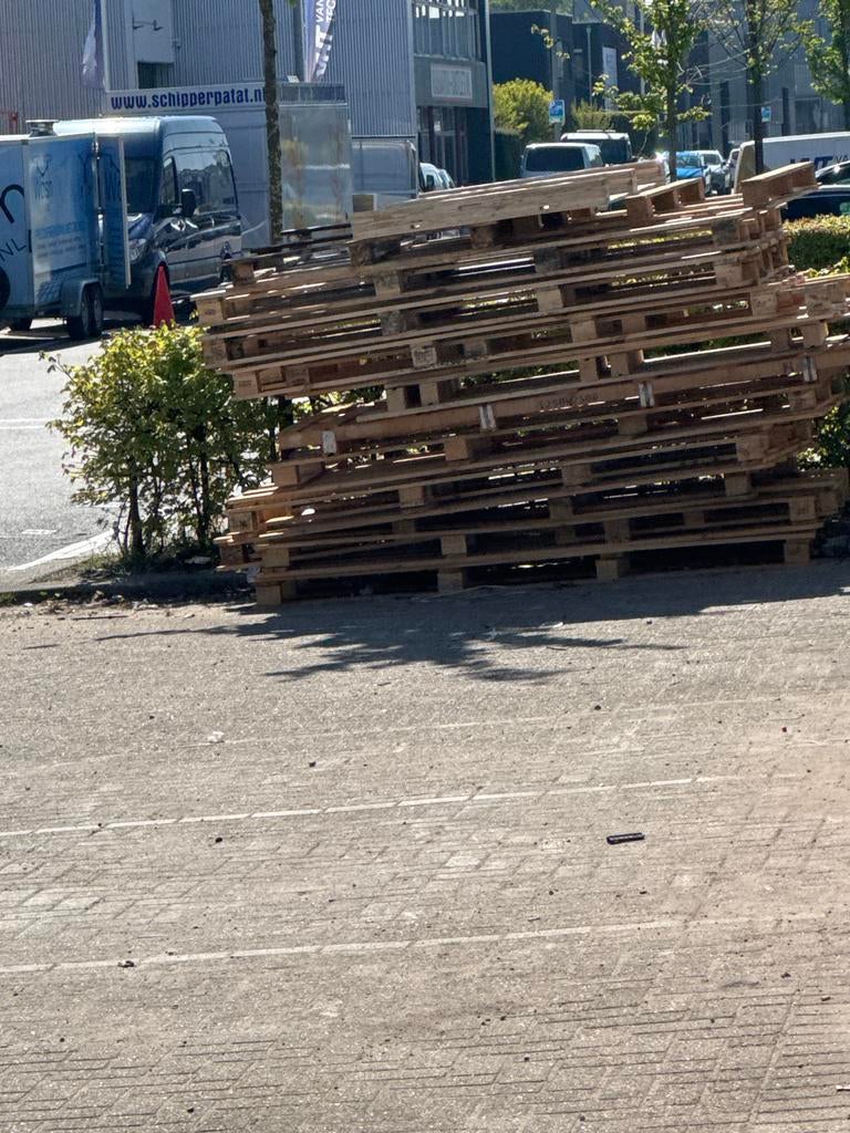 Gratis Pallets af te halen in Rotterdam, Ophalen, Gebruikt, 100 cm of meer, 60 cm of meer