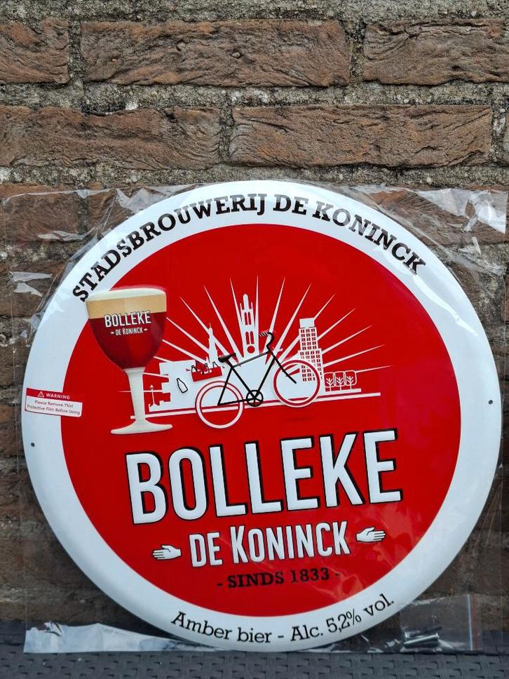 Reclamebord De Koninck Bolleke (bier), Verzamelen, Biermerken, Nieuw, Reclamebord, Plaat of Schild, De Koninck, Ophalen of Verzenden