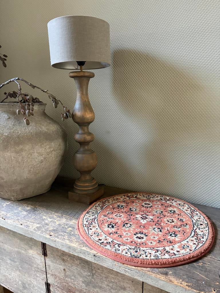 Klein Perzisch tapijtje - Hoffz stijl - Ø 50 cm, Huis en Inrichting, Stoffering | Tapijten en Kleden, Minder dan 50 cm, Gebruikt