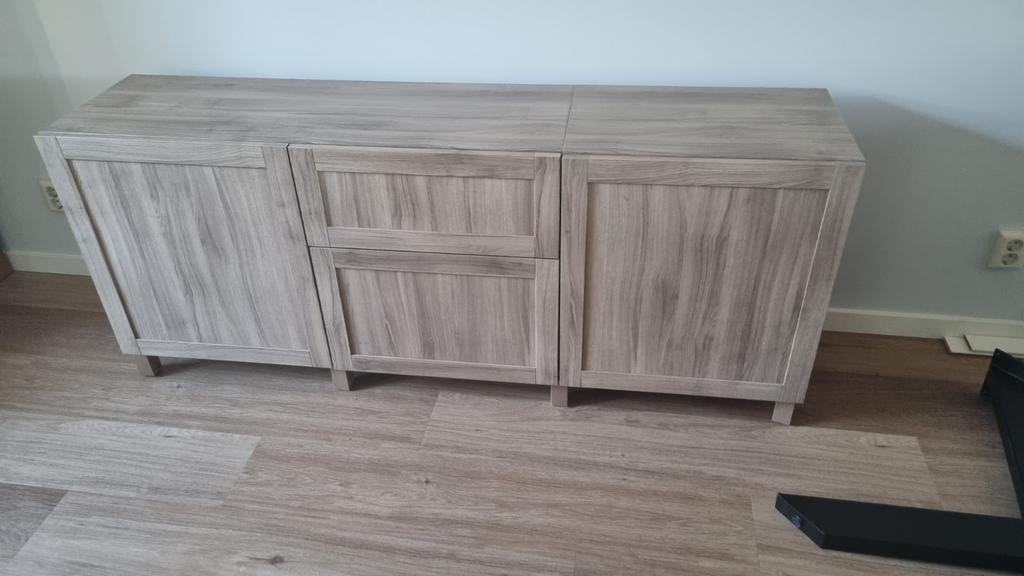 IKEA Besta Kast - Licht houtkleur - 180x42x74cm, Huis en Inrichting, Kasten | Dressoirs, Gebruikt, 150 tot 200 cm, 25 tot 50 cm