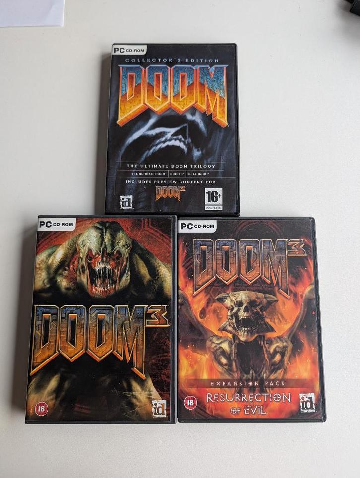 The ultimate doom trilogy / doom 3 / Resurrection of evil PC, Spelcomputers en Games, Games | Pc, Zo goed als nieuw, Shooter, 1 speler