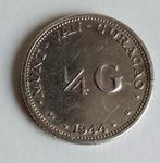 Curaçao 1/4 gulden, 1944 zilver, Verzenden, Zuid-Amerika, Losse munt, Zilver