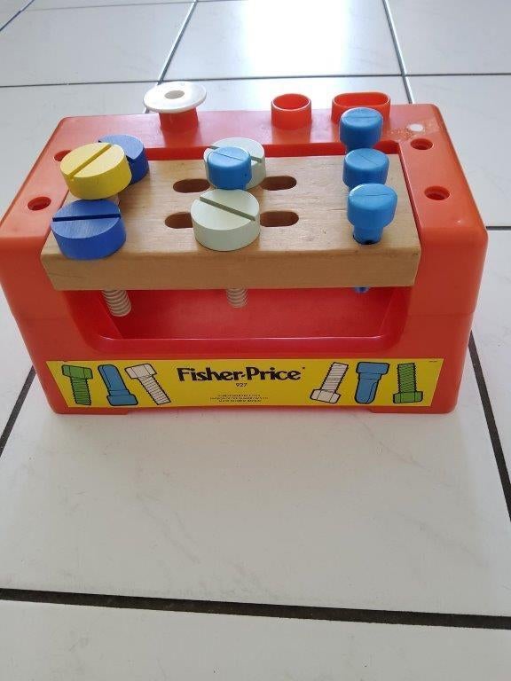 Vintage 1980 Fisher Price werkbank nr 927, Ophalen of Verzenden, Gebruikt, Speelset