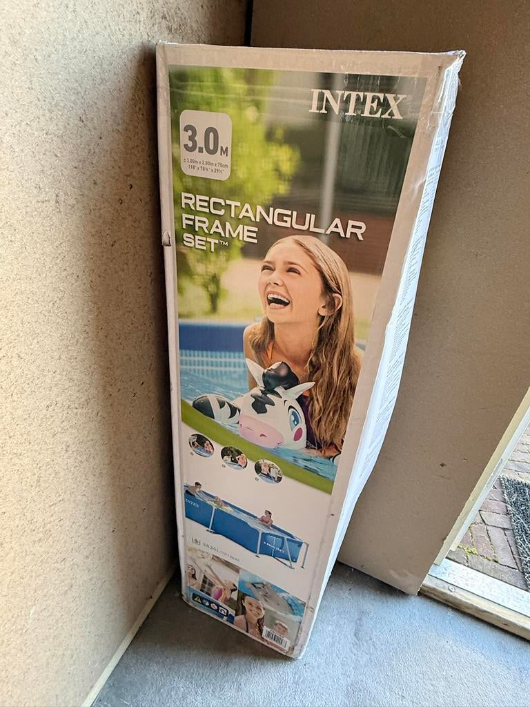 Intex zwembad Frame rechthoekig 300x200x75, Ophalen, Gebruikt, Zwembadpomp
