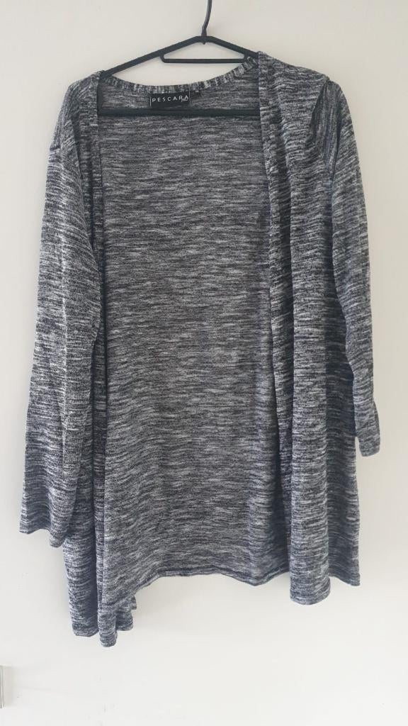 Vestje grey melange maat L, Kleding | Dames, Blouses en Tunieken, Ophalen, Gedragen, Maat 38/40 (M), Grijs