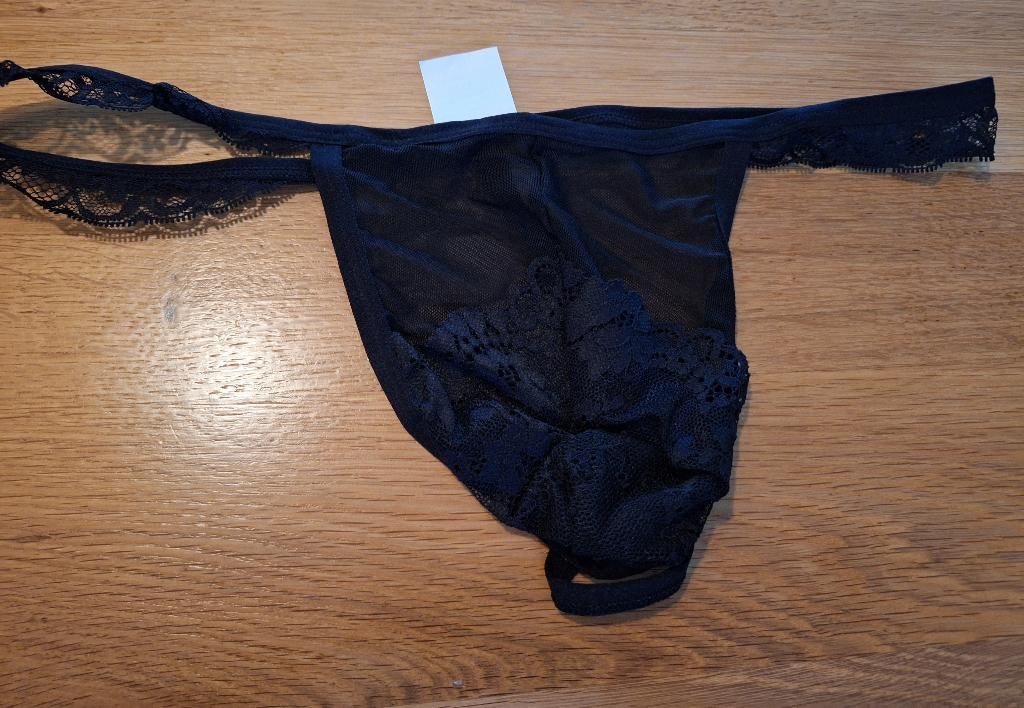 sexy herenstring maat L, Kleding | Heren, Ondergoed, Verzenden, Zwart, Overige typen