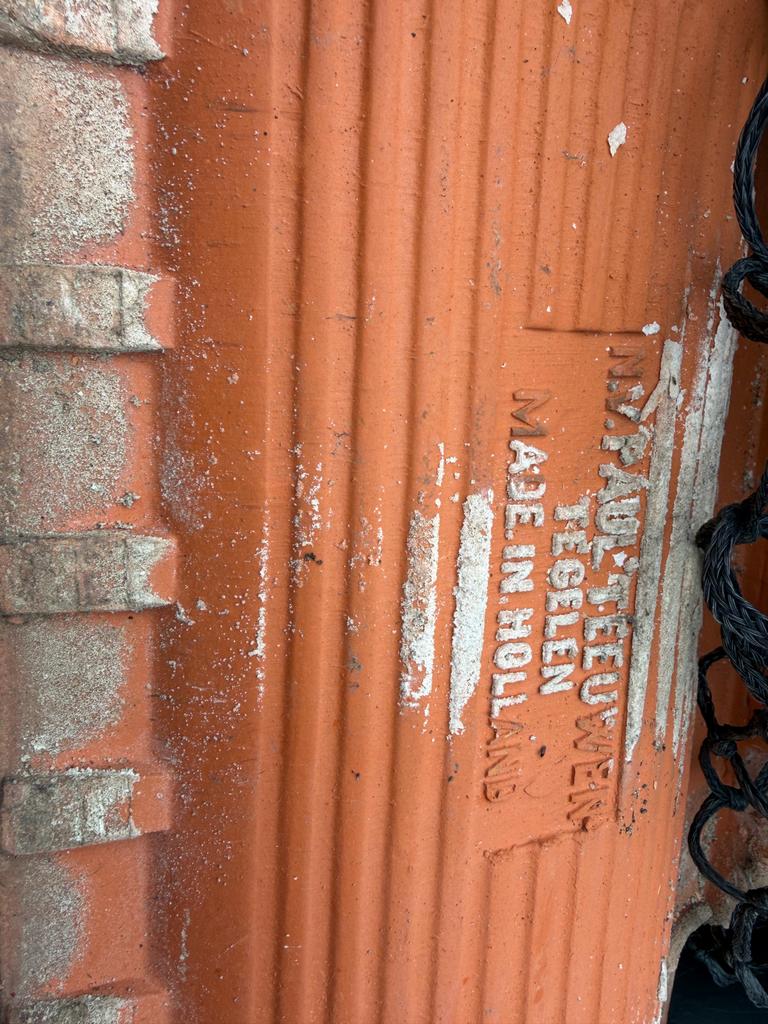 Dakpannen, nokvorsten en kantpannen, Doe-het-zelf en Verbouw, Dakpannen en Dakbedekking, Ophalen, Gebruikt, Steen of Klei, 15 m² of meer