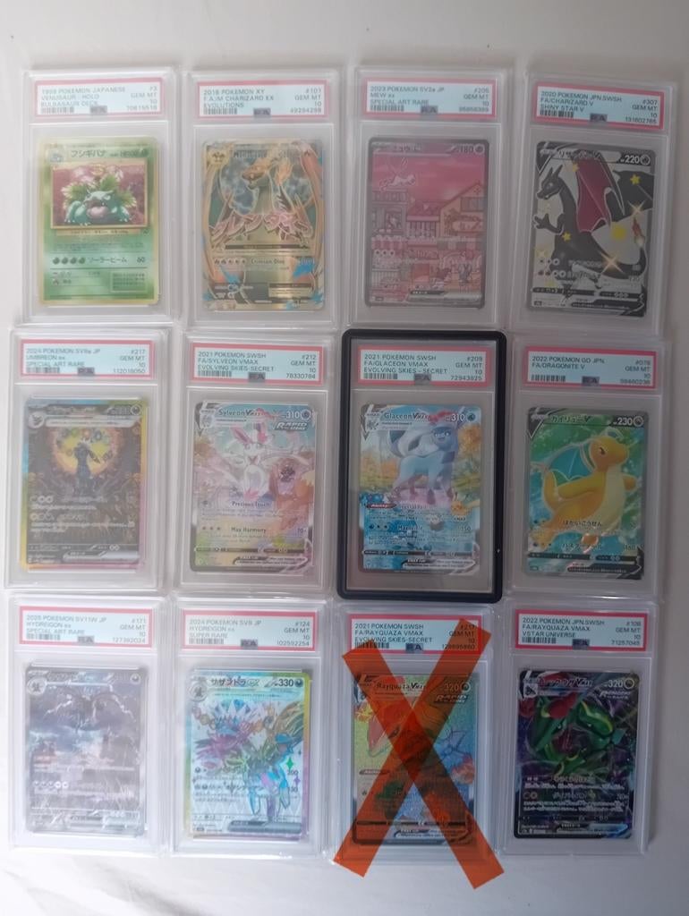 PSA 10 Slabs te koop!, Ophalen of Verzenden, Nieuw, Meerdere kaarten