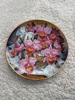 Franklin Mint 'Principessa de Monaco' Orchidee Bord, Ophalen of Verzenden, Zo goed als nieuw, Porselein, Bord of Schaal