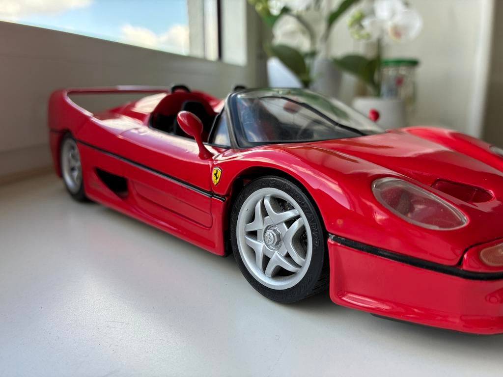Ferrari F50 1:18 Schaalmodel - Prachtig exemplaar, Ophalen of Verzenden, Zo goed als nieuw, Auto, Maisto