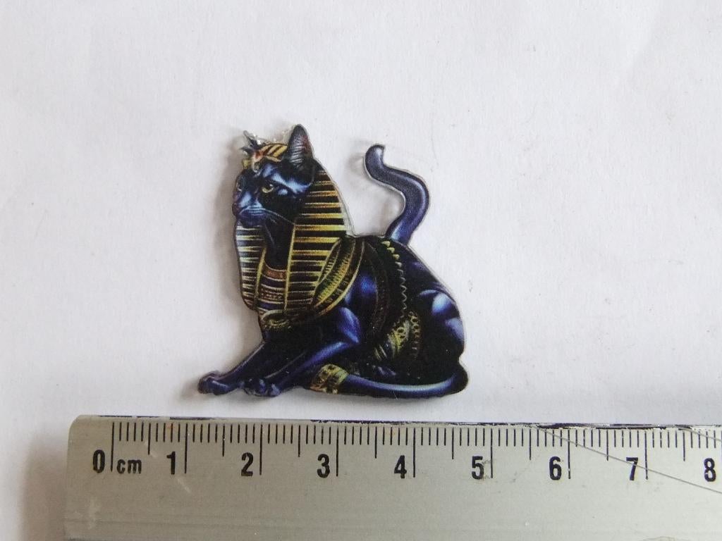 Egyptische Farao kat  broche, Verzenden, Nieuw, Zilver, Overige materialen