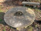 Massieve natuurstenen tuintafel met bank, Ophalen, Gebruikt, Rond, Overige materialen
