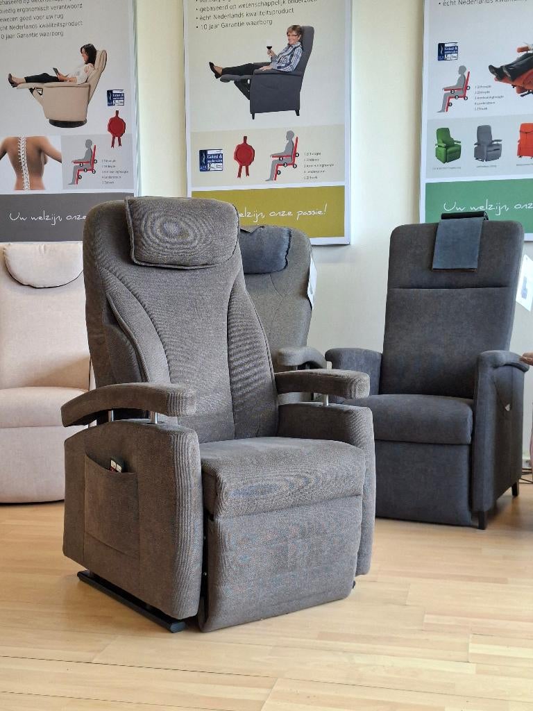 Fitform 570 Vario III sta op stoel ILP rug (DEMO stoel), Ophalen, 75 tot 100 cm, Zo goed als nieuw, Stof