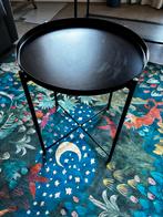 IKEA GLADOM bijzettafel | zwart | 45 x 53 cm hoog, Ophalen, Gebruikt, 50 tot 100 cm, Rond