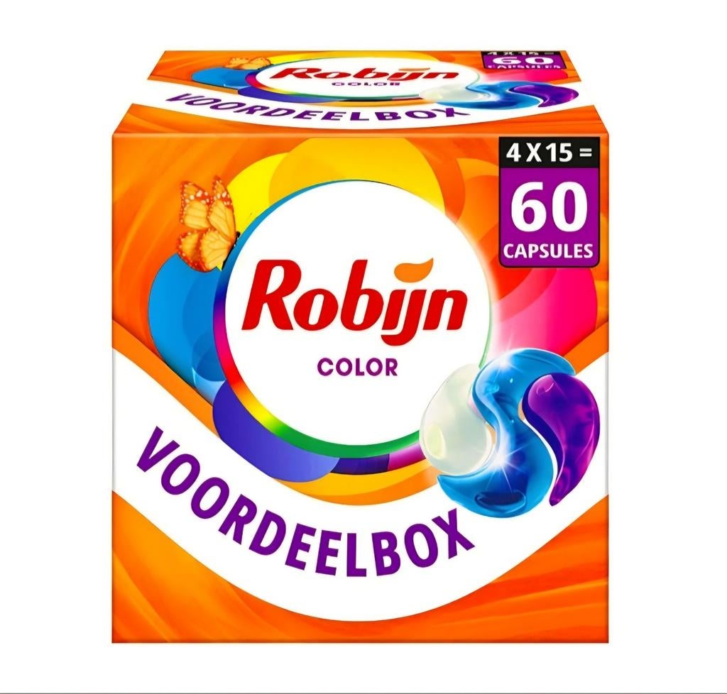 Robijn Color Wascapsules 60 stuks., Ophalen of Verzenden, Schoonmaakmiddel