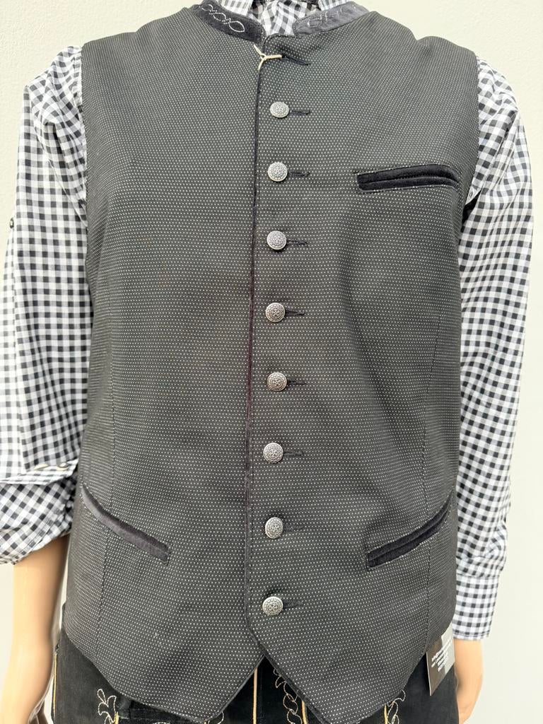 Trachten jacquet gilet maat 54 & 56 zwart, Ophalen of Verzenden, Nieuw, Maat 56/58 (XL), Zwart