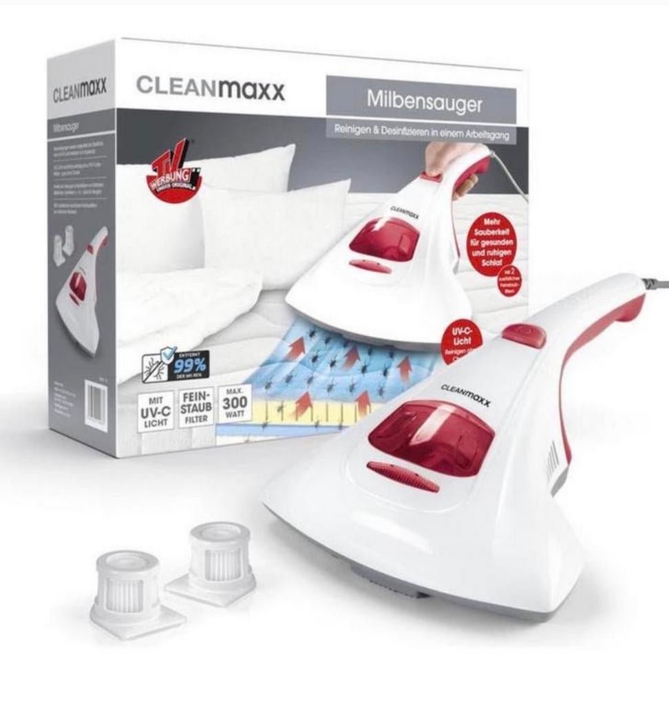 CLEANmaxx huisstofmijt hand-stofzuiger met UV-C lamp mijten, Huis en Inrichting, Ophalen of Verzenden, H, H, H