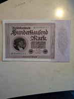Duitsland 100.000 Mark biljet uit 1923 - Zeer Fraai, Ophalen of Verzenden