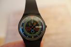 Vintage Swatch Watch 1987 Navigator BG 707, Gebruikt, Zwart, Swatch, Ophalen of Verzenden